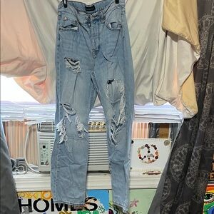 Aeropostale Light Blue Baggy Jeans